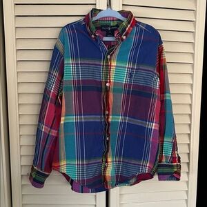 Ralph Lauren Multicolor Plaid Button-Down Shirt